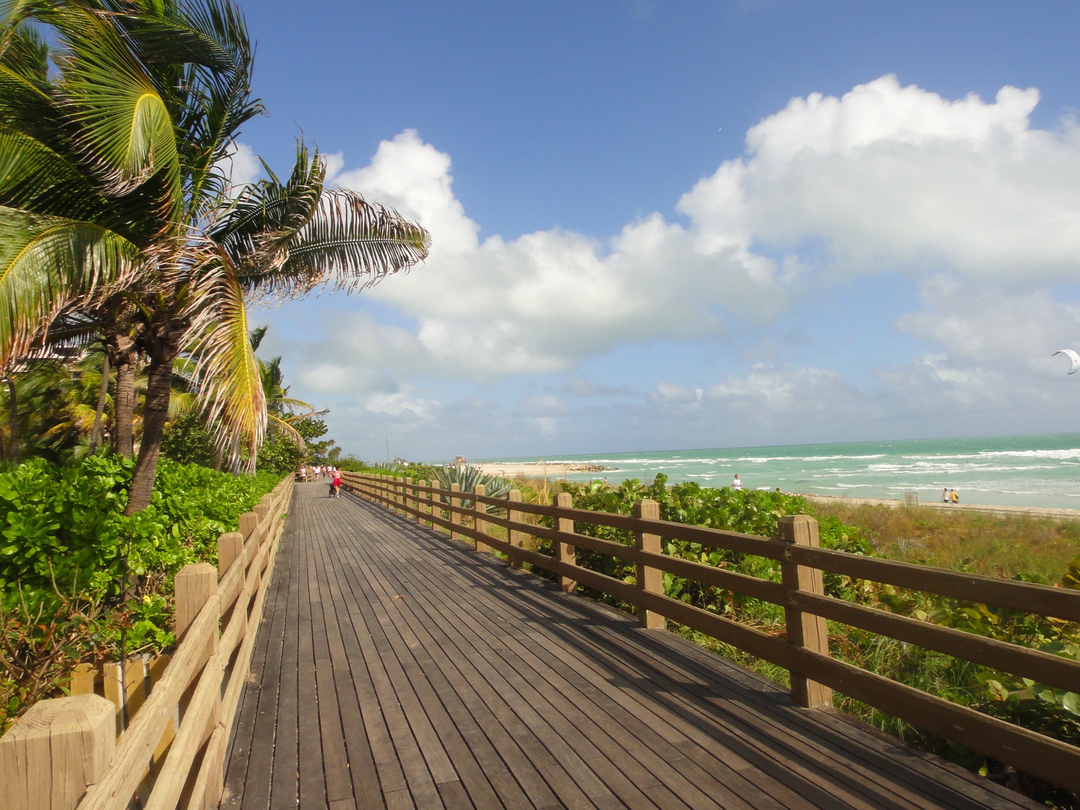 Miami Beach boardwalk, Miami Beach, Florida | Grand beach hotel, South  beach miami, Beach boardwalk