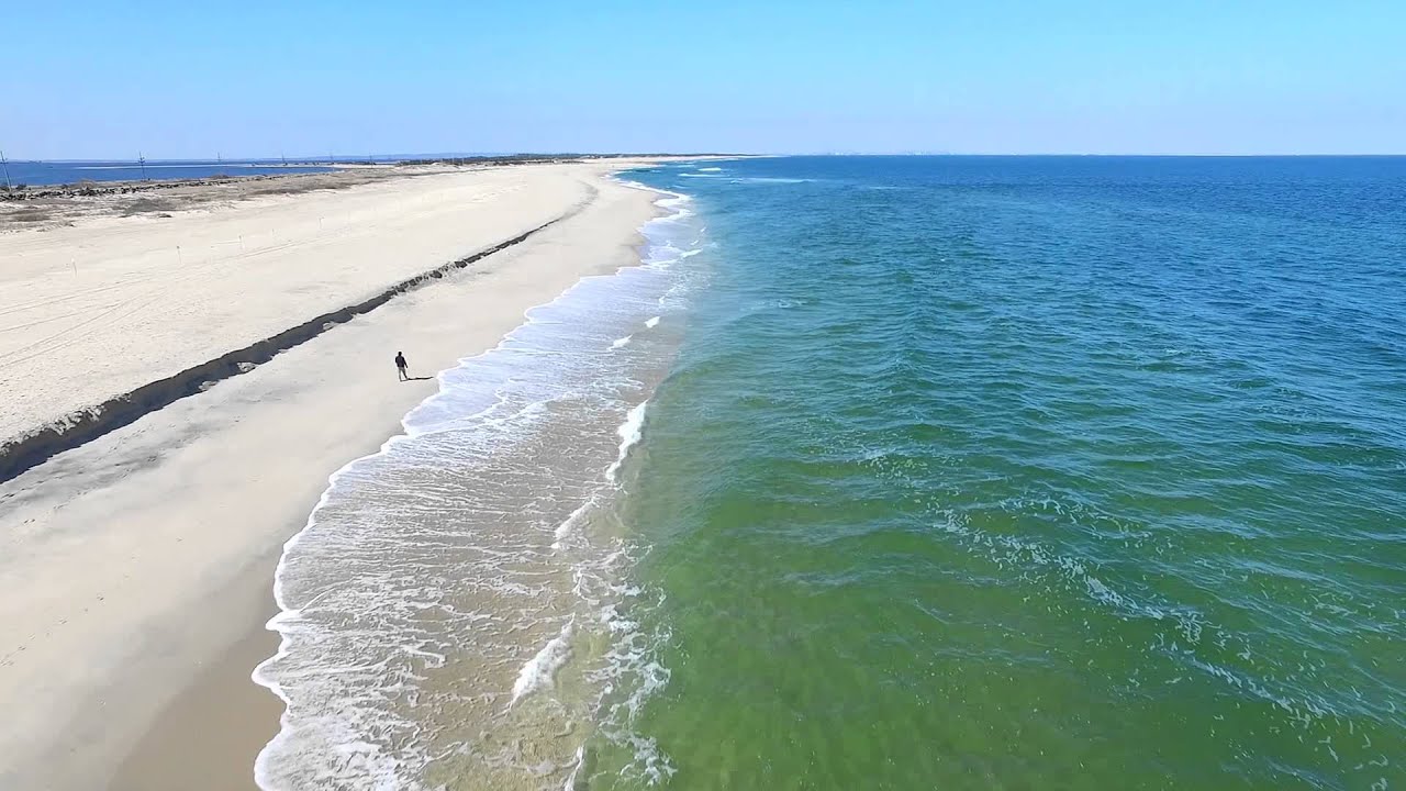 Spring time at Sandy Hook Beach, NJ - YouTube