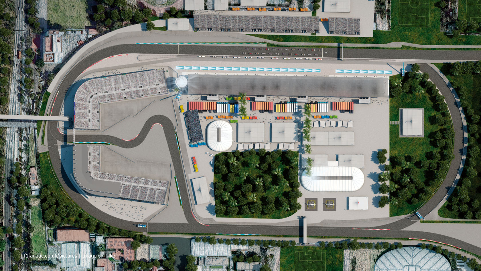 Autodromo Hermanos Rodriguez aerial map, 2015 · RaceFans